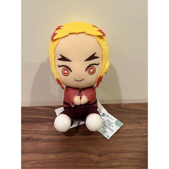 Official Demon Slayer Kyojuro Rengoku plush Kimetsu no Yaiba Pofutto Series 8.5" - Picture 2 of 2